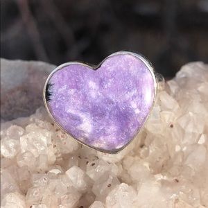 BOUTIQUE SIBERIAN CHAROITE 925 STERLING SILVER, 8